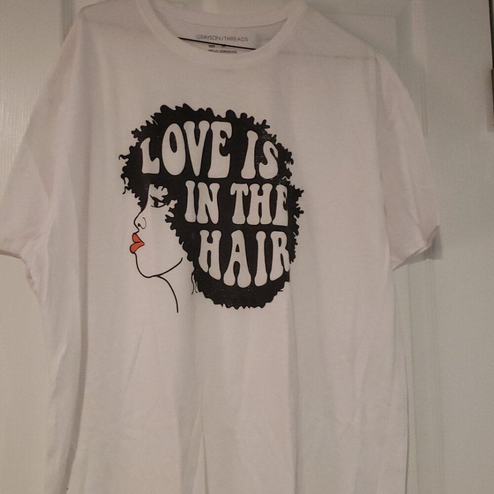 "Love is in the Hair" Ebony Shirt